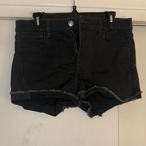 Black Denim Women's Shorts